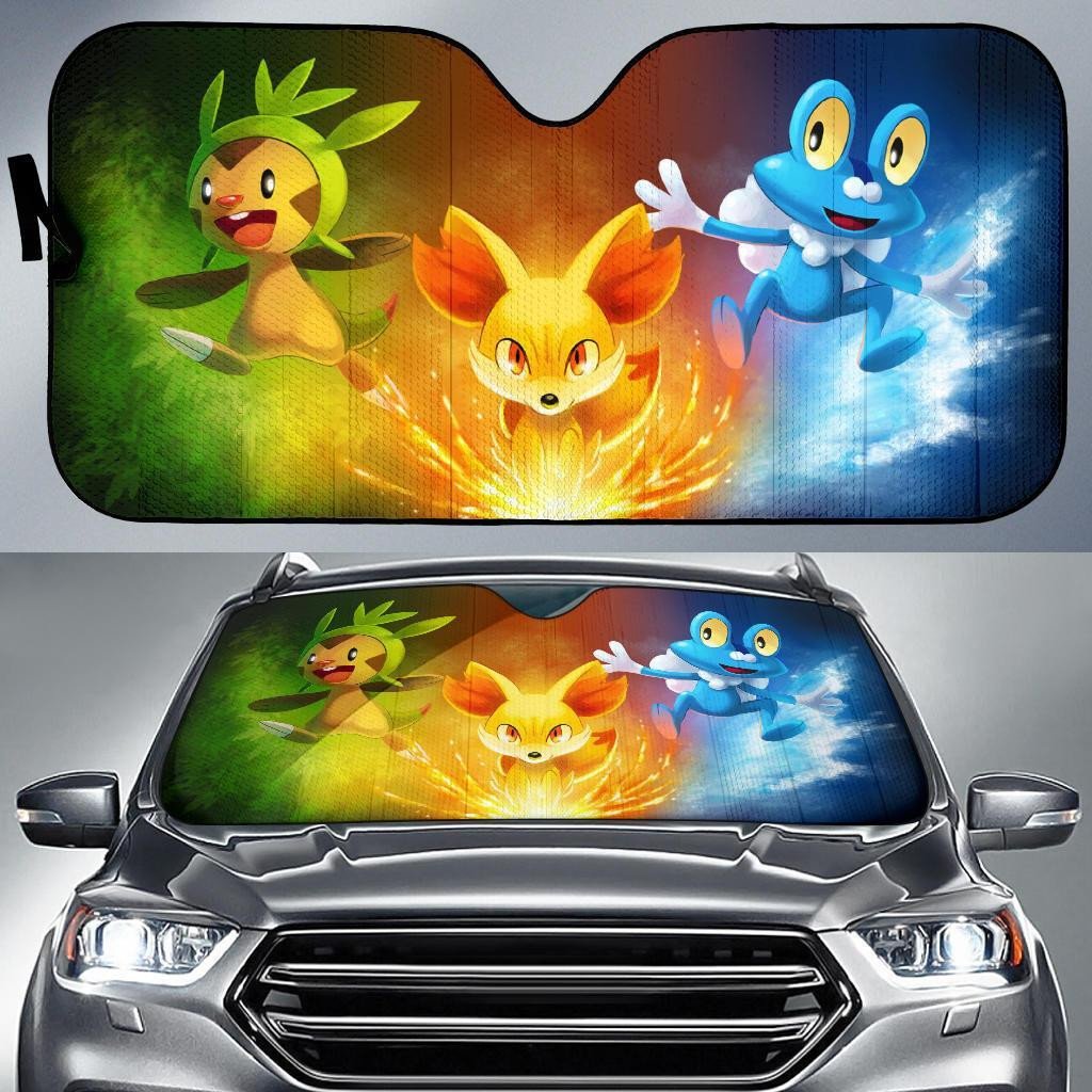 Pokemon Windshield Shade Pokemon Gen 6 Car Sun Shade Pokemon Car Sun Shade