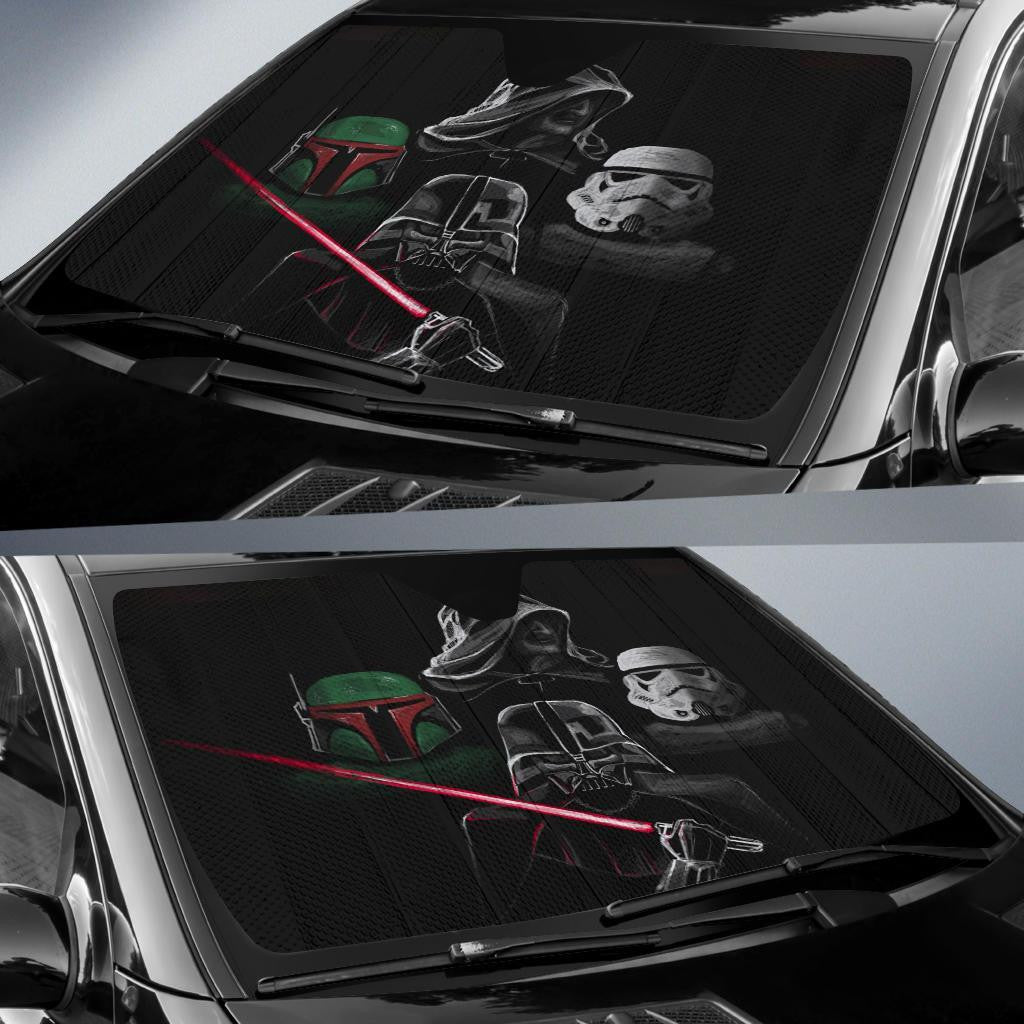 SW Windshield Shade SW Darth Vader Boba Fett Stormstrooper Car Sun Shade SW Car Sun Shade