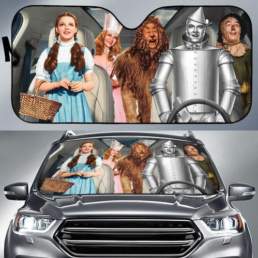 The Wizard Of Oz Windshield Shade The Wizard Of Oz Characters In Car Car Sun Shade The Wizard Of Oz Car Sun Shade