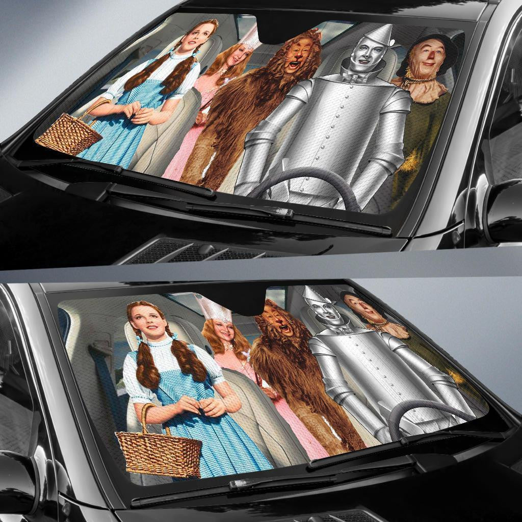 The Wizard Of Oz Windshield Shade The Wizard Of Oz Characters In Car Car Sun Shade The Wizard Of Oz Car Sun Shade