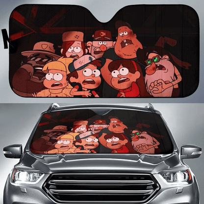 DN Gravity Falls Windshield Shade DN Gravity Falls Characters Car Sun Shade DN Gravity Falls Car Sun Shade