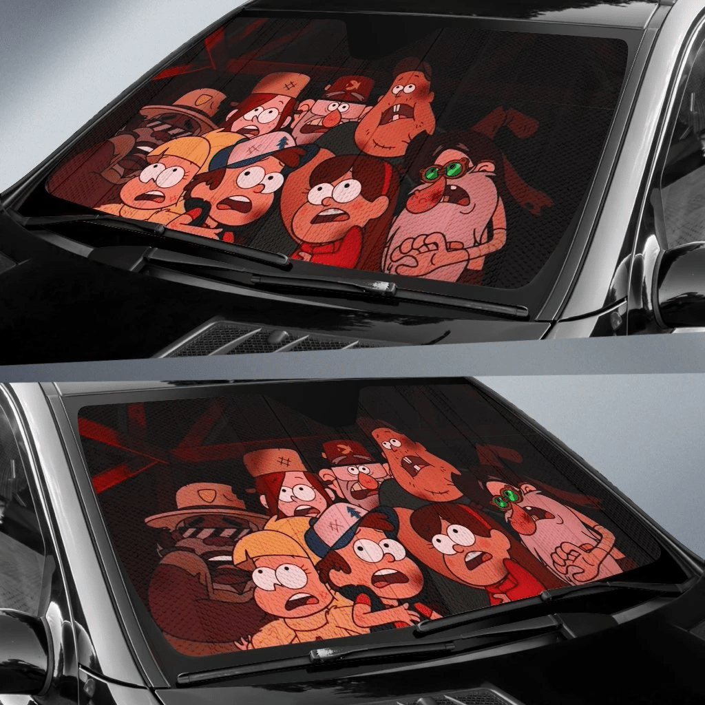 DN Gravity Falls Windshield Shade DN Gravity Falls Characters Car Sun Shade DN Gravity Falls Car Sun Shade