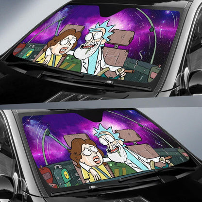 Rick And Morty Windshield Shade Rick Dating In SPace Car Sun Shade Rick And Morty Car Sun Shade