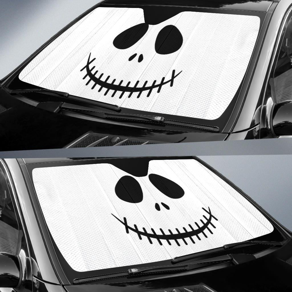 Nightmare Before Christmas Windshield Shade Jack Skellington Face Car Sun Shade Nightmare Before Christmas Car Sun Shade