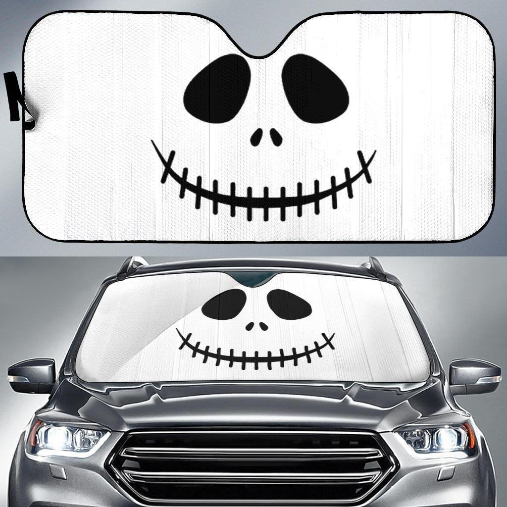 Nightmare Before Christmas Windshield Shade Jack Skellington Face Car Sun Shade Nightmare Before Christmas Car Sun Shade