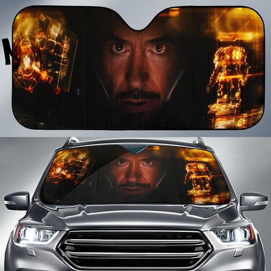 MV Ironman Windshield Shade Inside Ironman Suit Car Sun Shade MV Ironman Car Sun Shade