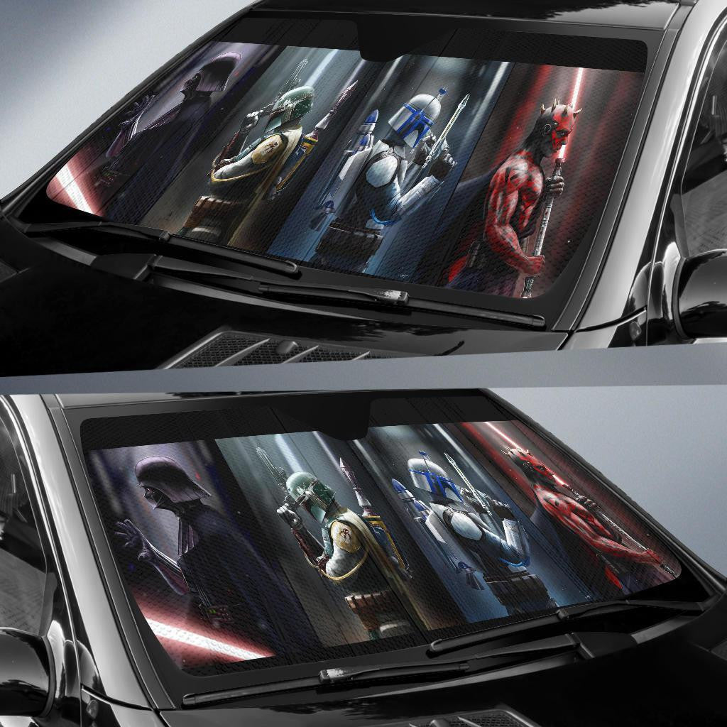 SW Windshield Shade Boba Fett Darth Vader Car Sun Shade SW Car Sun Shade