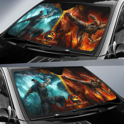 Mortal Combat Windshield Shade Mortal Combat Sub Zero Scorpion Car Sun Shade Mortal Combat Car Sun Shade