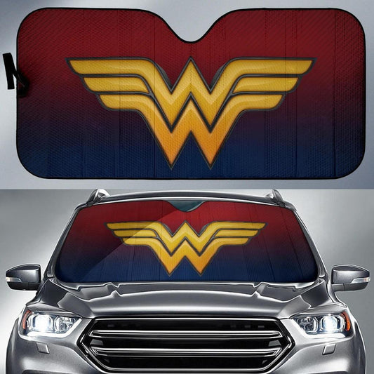DC Wonder Woman Windshield Shade Wonder Woman Symbol Car Sun Shade DC Wonder Woman Car Sun Shade