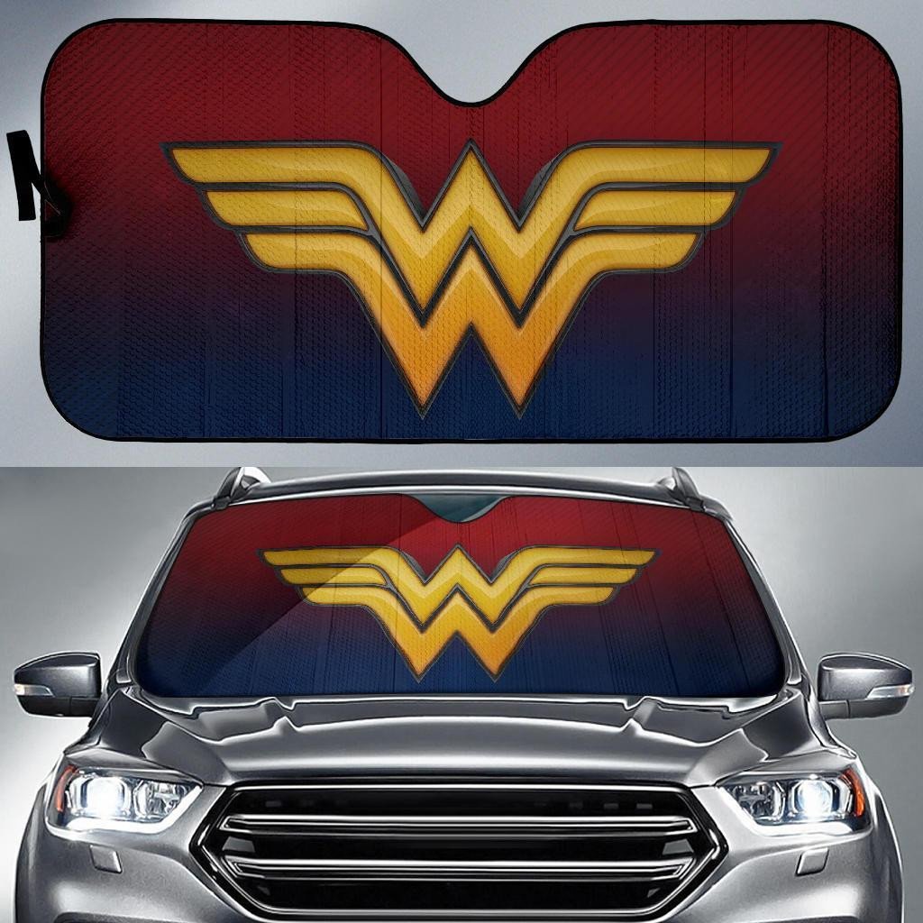 DC Wonder Woman Windshield Shade Wonder Woman Symbol Car Sun Shade DC Wonder Woman Car Sun Shade