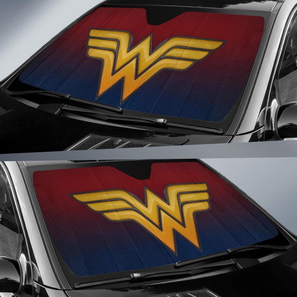 DC Wonder Woman Windshield Shade Wonder Woman Symbol Car Sun Shade DC Wonder Woman Car Sun Shade