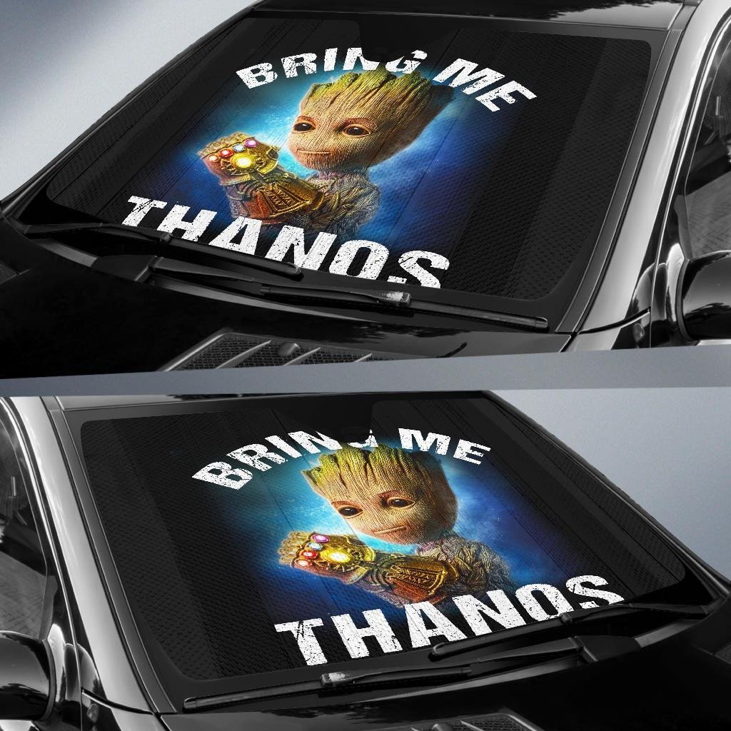 MV Windshield Shade Groot Bring Me Thanos Car Sun Shade MV Car Sun Shade