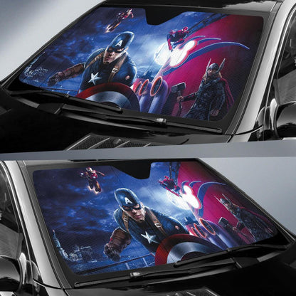 MV Windshield Shade Thor Captain America Ironman Spiderman Car Sun Shade MV Car Sun Shade