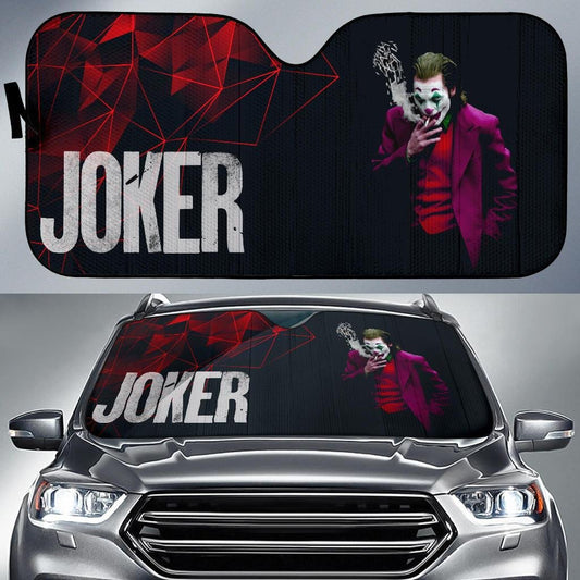 DC Joker Windshield Shade DC Joker Smoking Car Sun Shade DC Joker Car Sun Shade