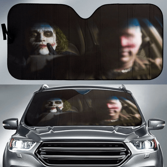 DC Windshield Shade DC Joker The Dark Knight Driving Car Sun Shade DC Car Sun Shade