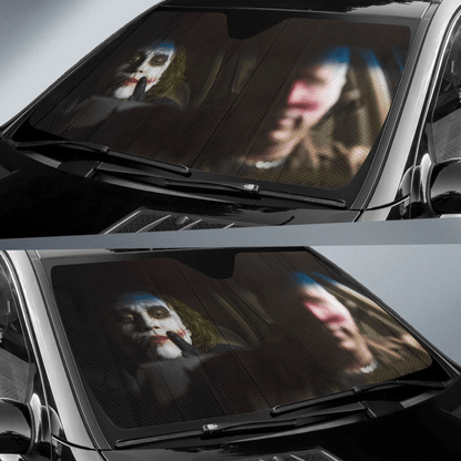 DC Windshield Shade DC Joker The Dark Knight Driving Car Sun Shade DC Car Sun Shade