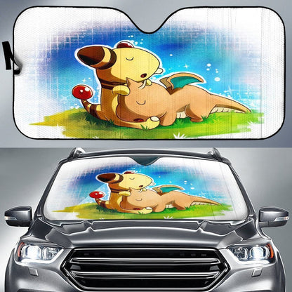 Pokemon Windshield Shade Pokemon Sleep Chibi Cute Car Sun Shade Pokemon Car Sun Shade