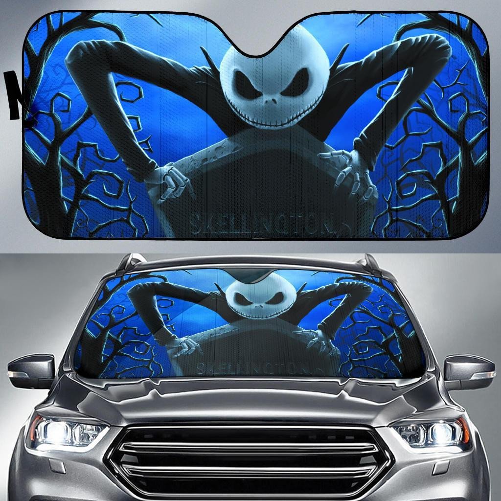 Nightmare Before Christmas Windshield Shade Nightmare Before Christmas Jack Slellington Scary Grave Car Sun Shade Nightmare Before Christmas Car Sun Shade