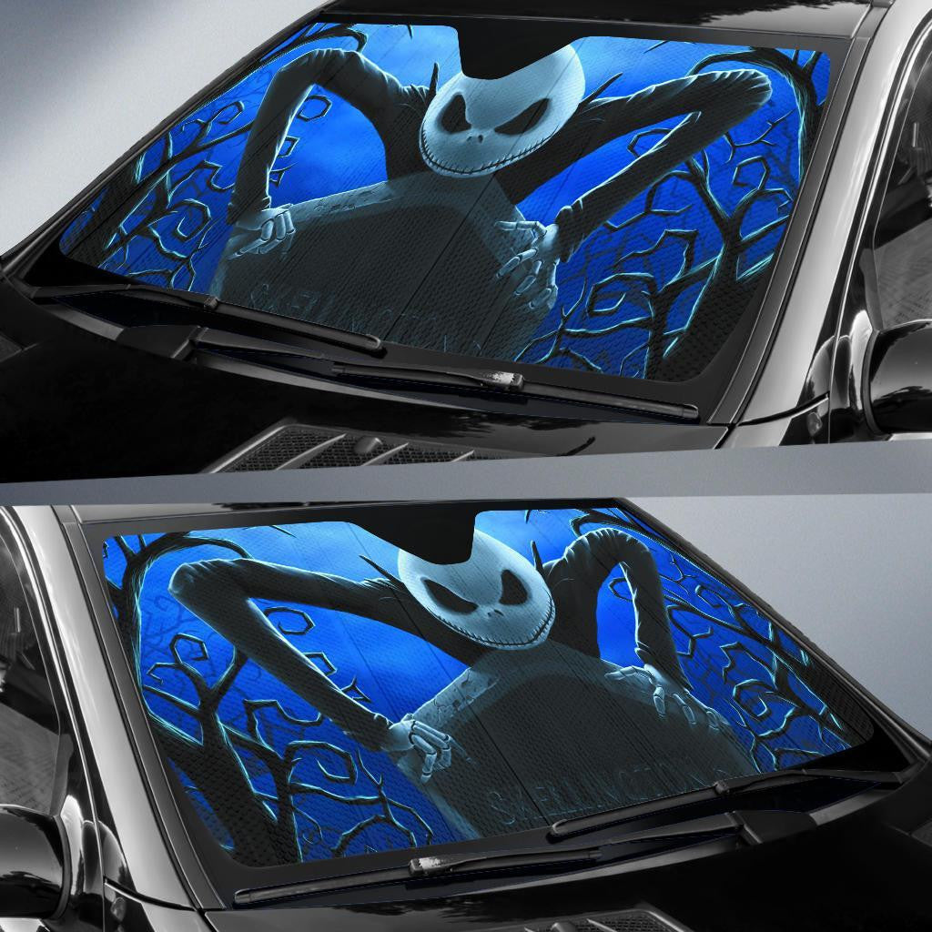 Nightmare Before Christmas Windshield Shade Nightmare Before Christmas Jack Slellington Scary Grave Car Sun Shade Nightmare Before Christmas Car Sun Shade