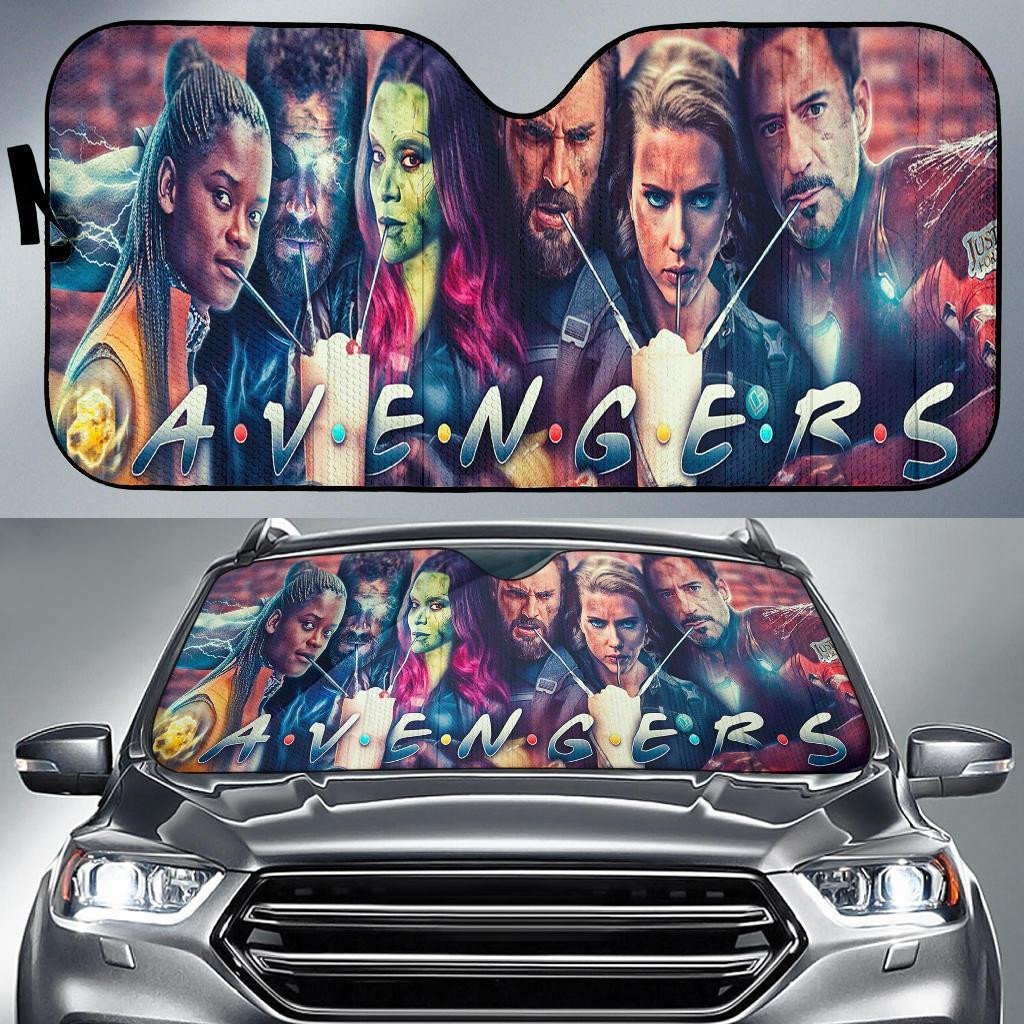 MV Windshield Shade Heroes Friends Car Sun Shade MV Car Sun Shade