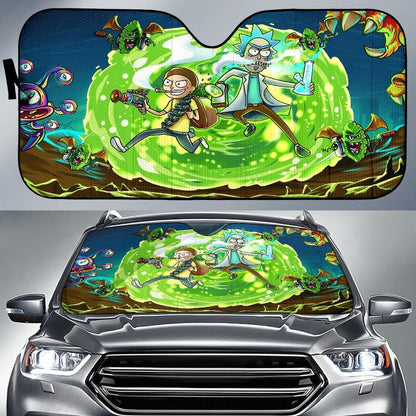 Rick And Morty Windshield Shade Rick And Morty In Another Dimension Car Sun Shade Rick And Morty Car Sun Shade