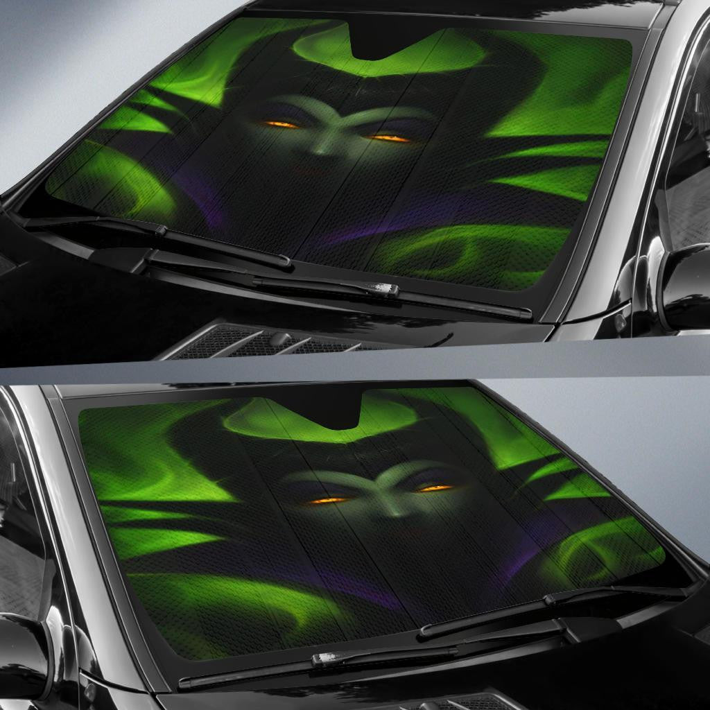 DN Windshield Shade Maleficant Villain Face Car Sun Shade DN Car Sun Shade