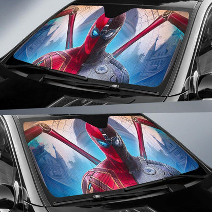 MV Spiderman Windshield Shade Spiderman Far From Home Night Monkey Car Sun Shade MV Spiderman Car Sun Shade