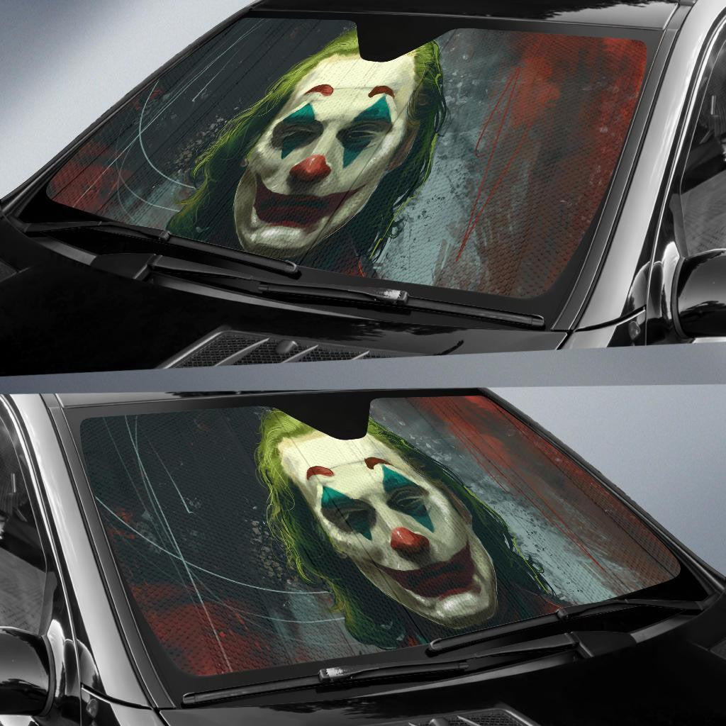 DC Windshield Shade DC Joker Painting Car Sun Shade DC Car Sun Shade