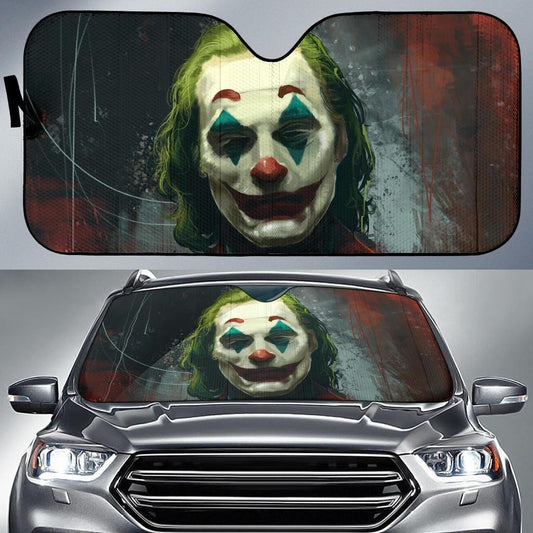 DC Windshield Shade DC Joker Painting Car Sun Shade DC Car Sun Shade