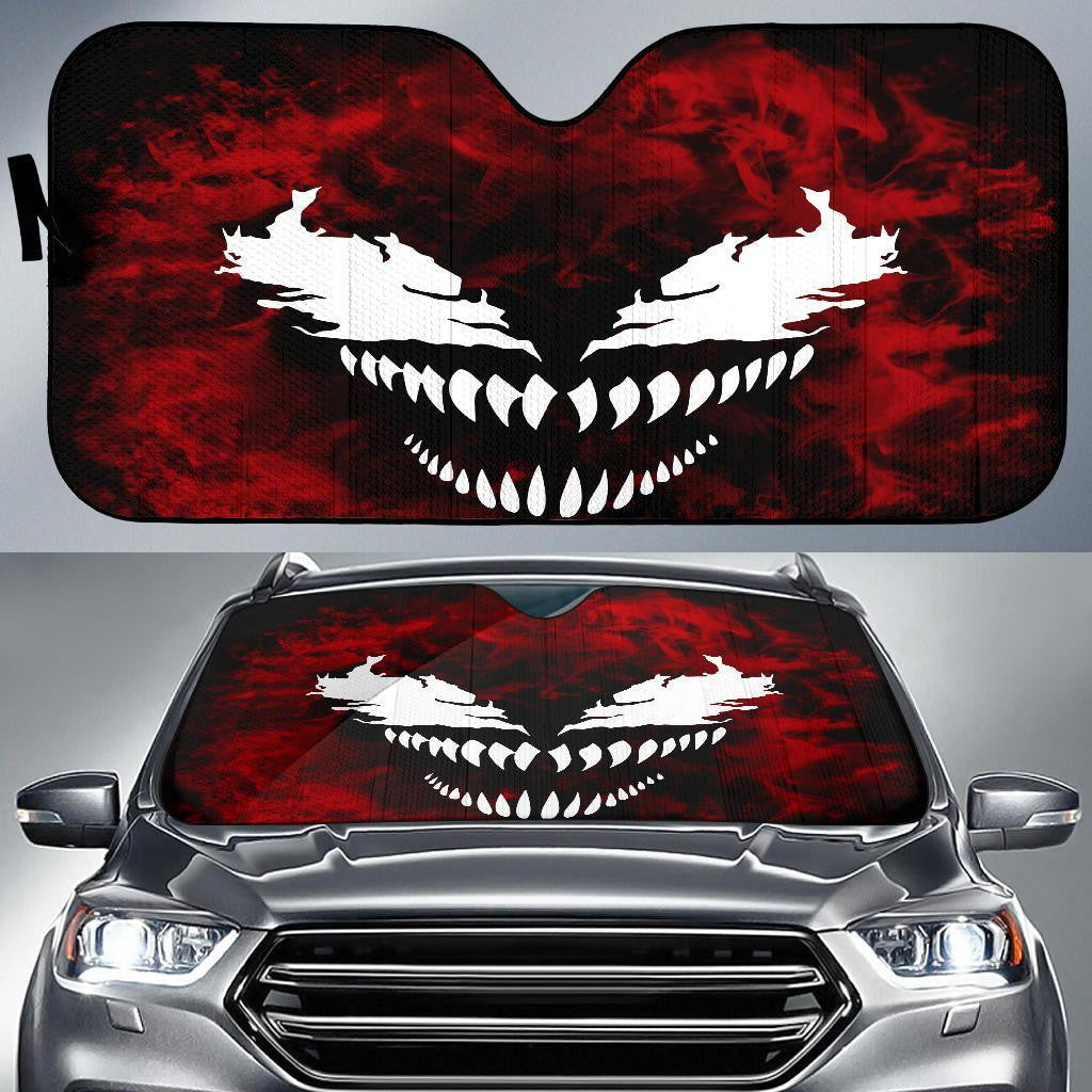 Unifinz MV Venom Windshield Shade Venom Carnage Red Car Sun Shade MV V