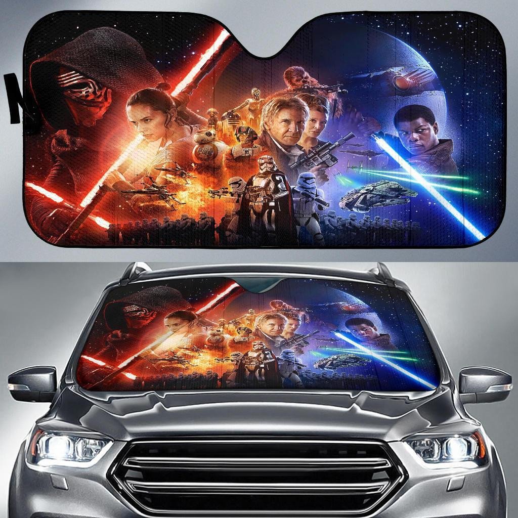 SW Windshield Shade SW The Force Awakens Car Sun Shade SW Car Sun Shade