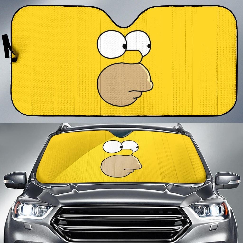 Simpsons Windshield Shade Homer Simpson Car Sun Shade Simpsons Car Sun Shade