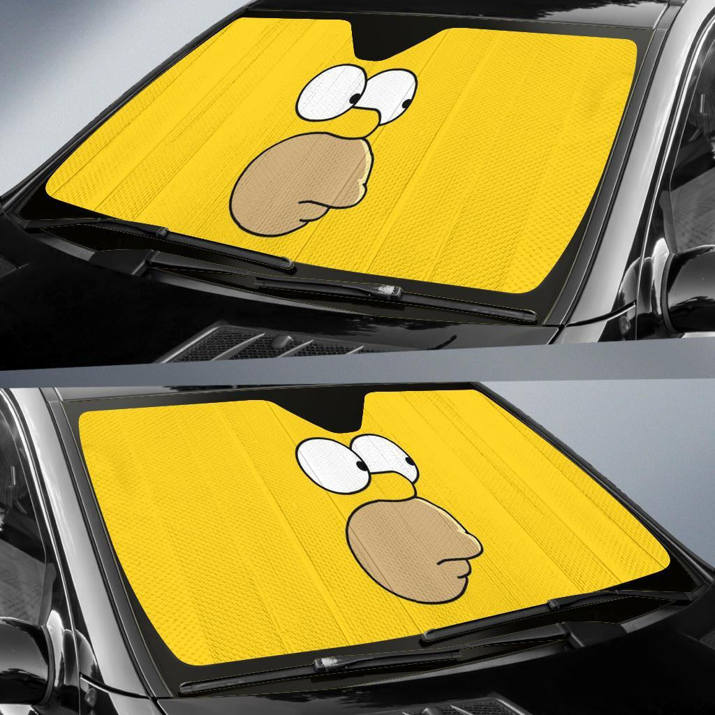 Simpsons Windshield Shade Homer Simpson Car Sun Shade Simpsons Car Sun Shade