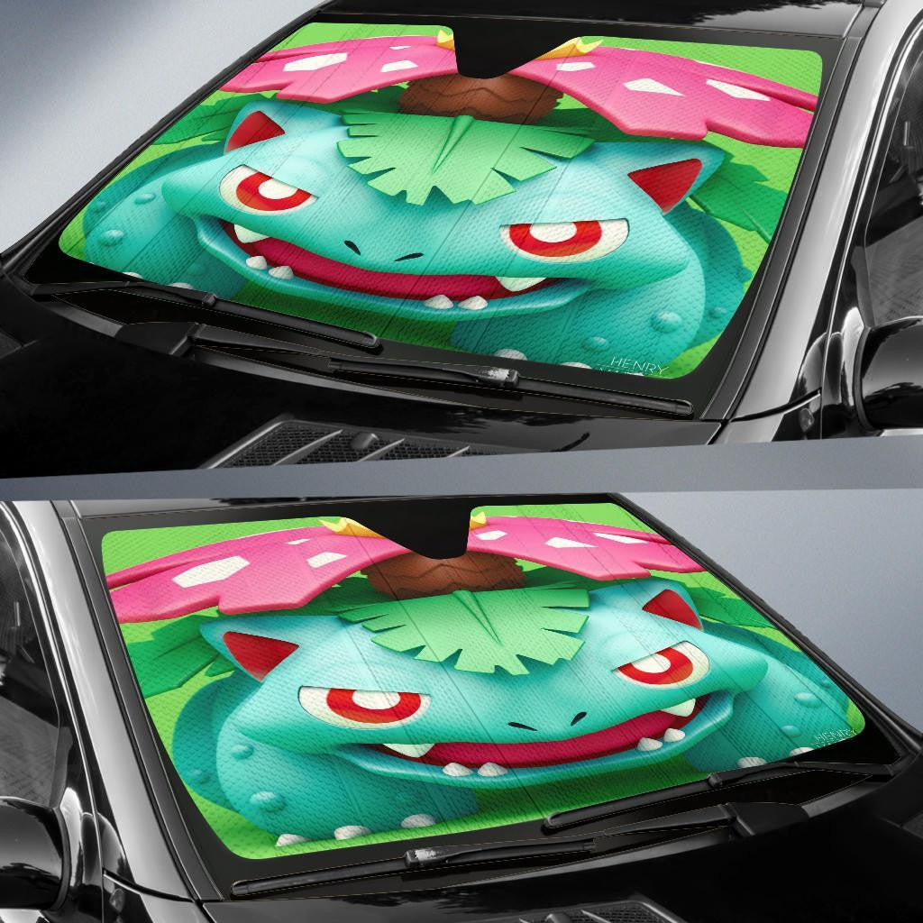 Pokemon Windshield Shade Venusaur Pokemon Car Sun Shade Pokemon Car Sun Shade