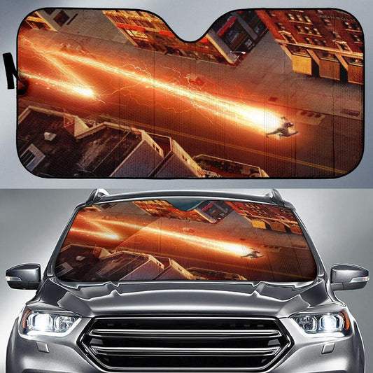 DC The Flash Windshield Shade The Flash Running Car Sun Shade DC The Flash Car Sun Shade