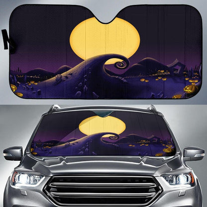 Nightmare Before Christmas Windshield Shade Nightmare Before Christmas The Hill Car Sun Shade Nightmare Before Christmas Car Sun Shade