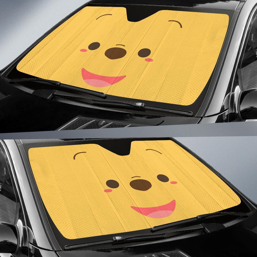 DN Winnie The Pooh Windshield Shade The Pooh Face Car Sun Shade DN Winnie The Pooh Car Sun Shade