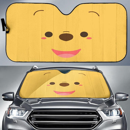 DN Winnie The Pooh Windshield Shade The Pooh Face Car Sun Shade DN Winnie The Pooh Car Sun Shade