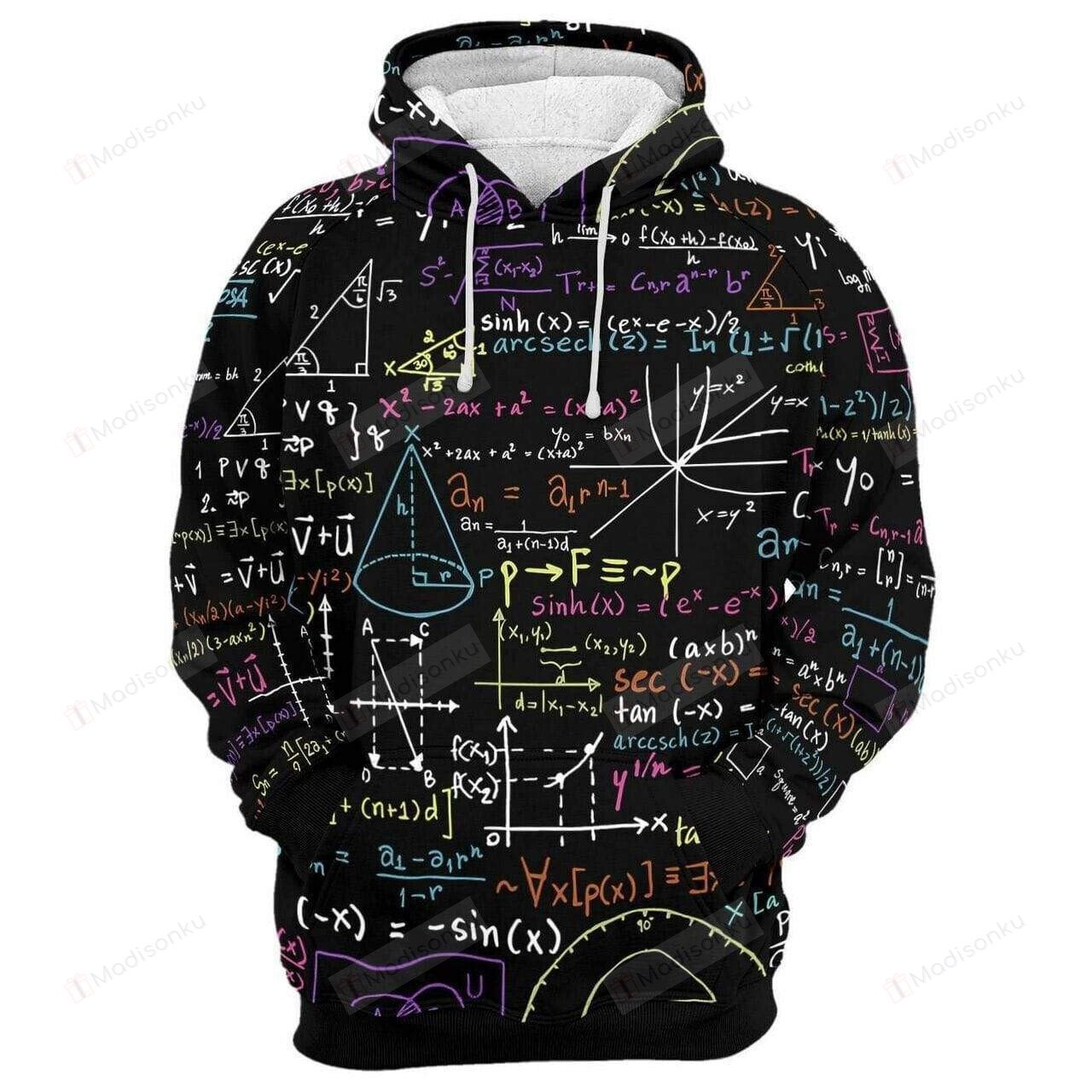 Math Hoodie Math Algebra Geometry Black Hoodie