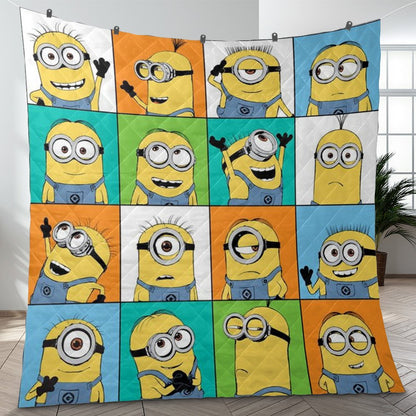 Unifinz Minions Quilt Minions Emotions Cute Quilt Awesome Minions Quilt 2023