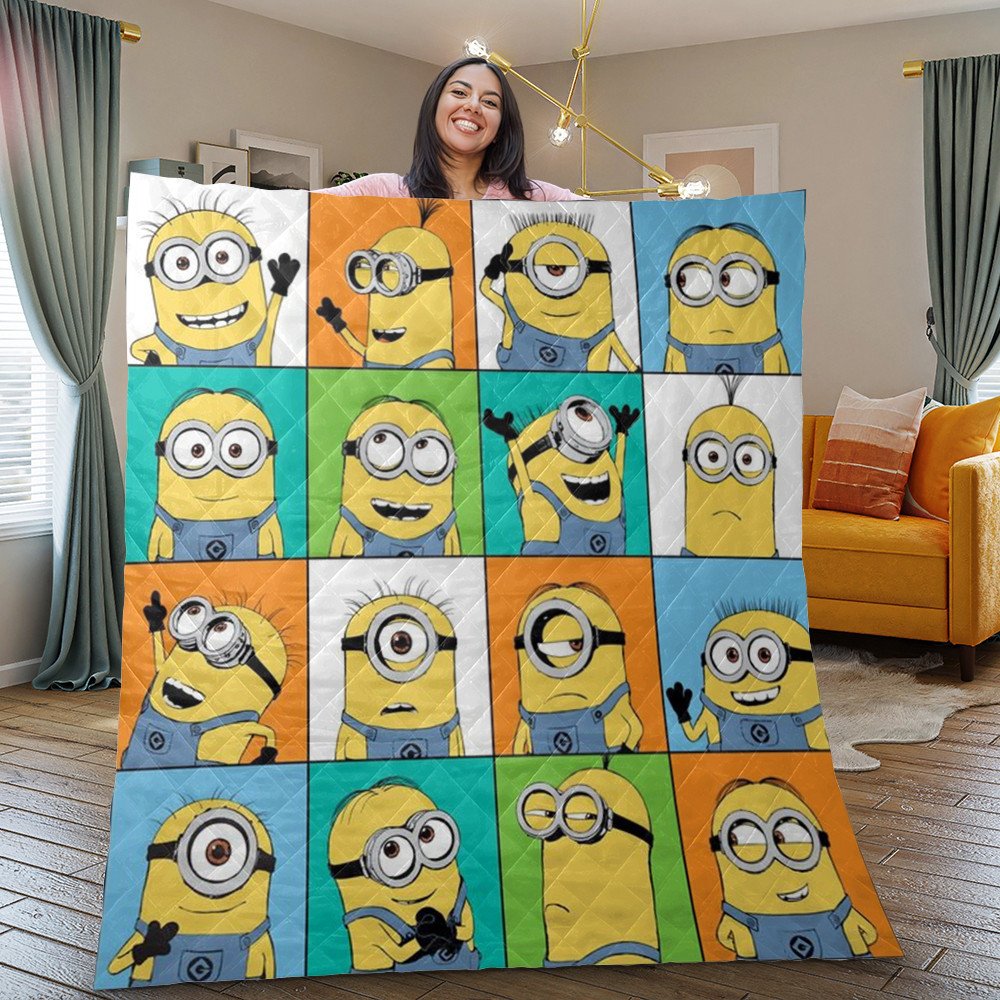 Unifinz Minions Quilt Minions Emotions Cute Quilt Awesome Minions Quilt 2023