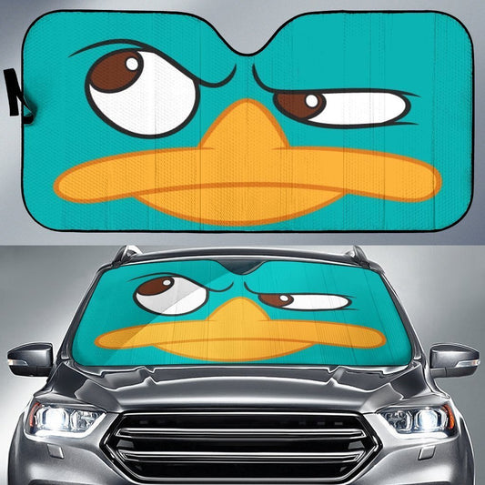 DN Car Sun Shade Perry The Platypus Windshield Sun Shade