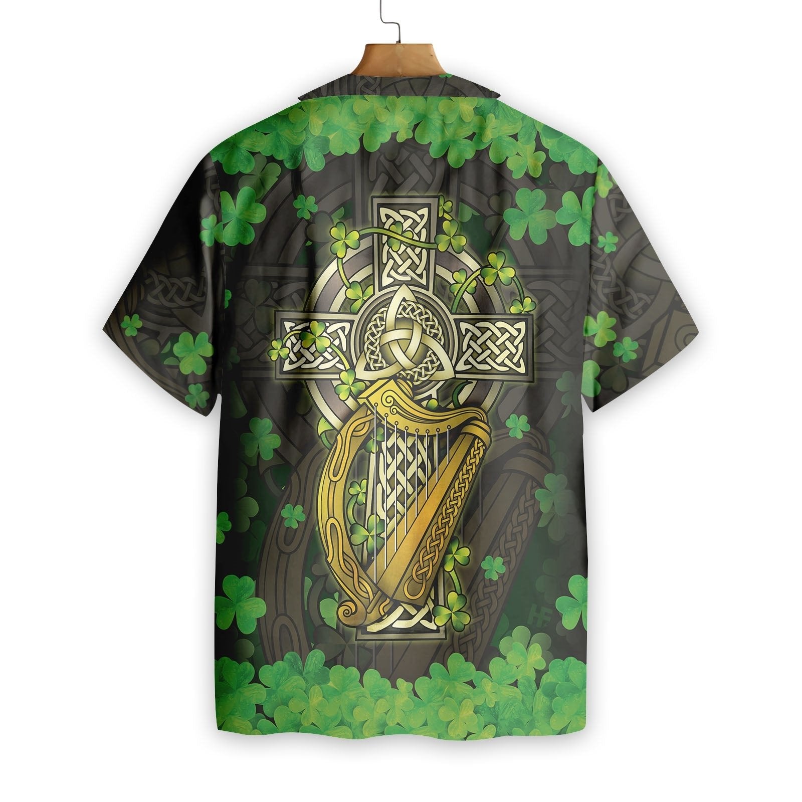 St Patrick's Day Hawaii Shirt Skull Holding Beer Aloha Shirt St Patrick's Day Shirt