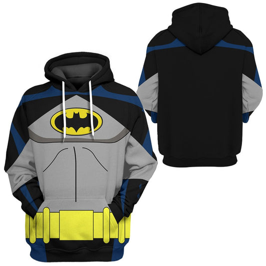 Batman  Hoodie Batman The Animated Series Suit Costume Hoodie Batman Shirt