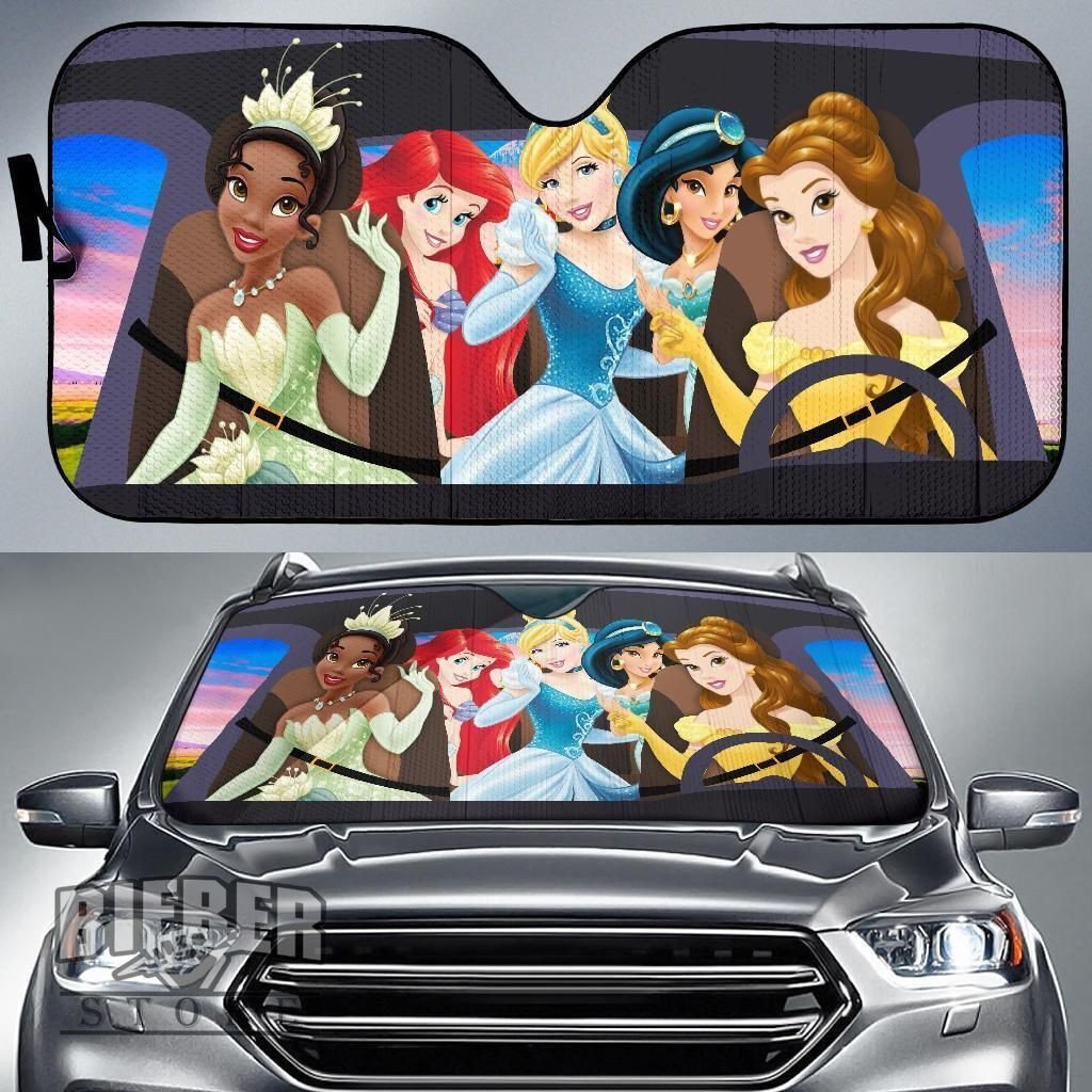 DN Car Sun Shade DN Princesses Bell Cinderella Windshield Sun Shade