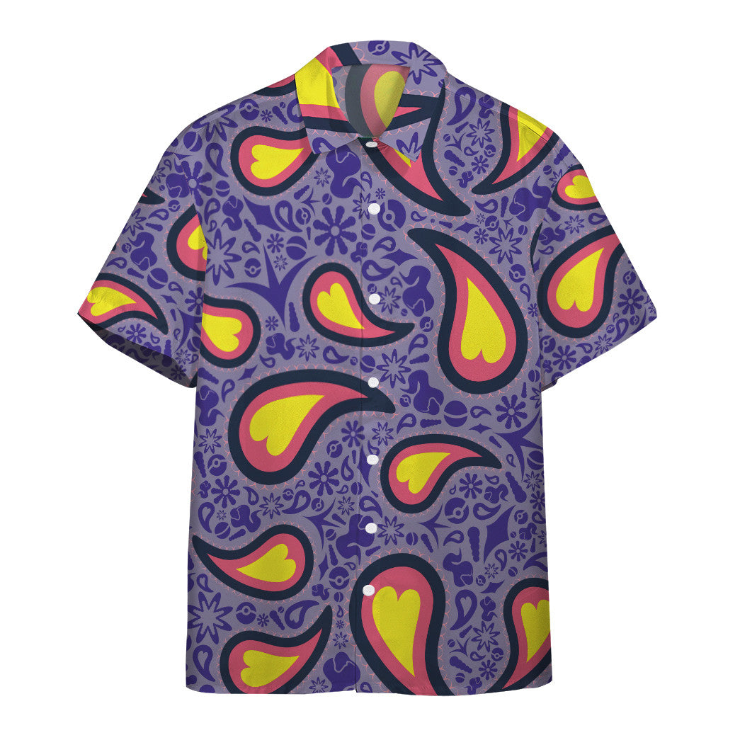 Unifinz Pokemon Hawaiian Shirt Arbok Pokemon Purple Hawaii Shirt Pokemon Aloha Shirt 2022