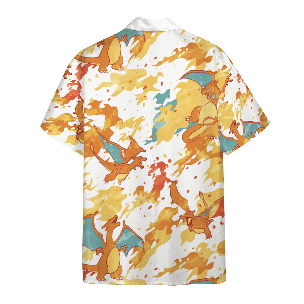 Unifinz Pokemon Hawaiian Shirt Charizard Fire Hawaii Shirt Pokemon Aloha Shirt 2022