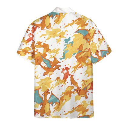 Unifinz Pokemon Hawaiian Shirt Charizard Fire Hawaii Shirt Pokemon Aloha Shirt 2022