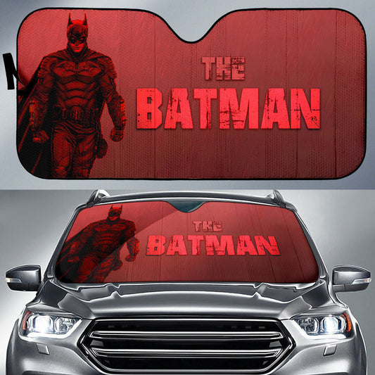  DC Car Sun Shade The Bat Man Windshield Shade The Bat Man Red Car Sun Shade The Bat Man Car Sun Shade