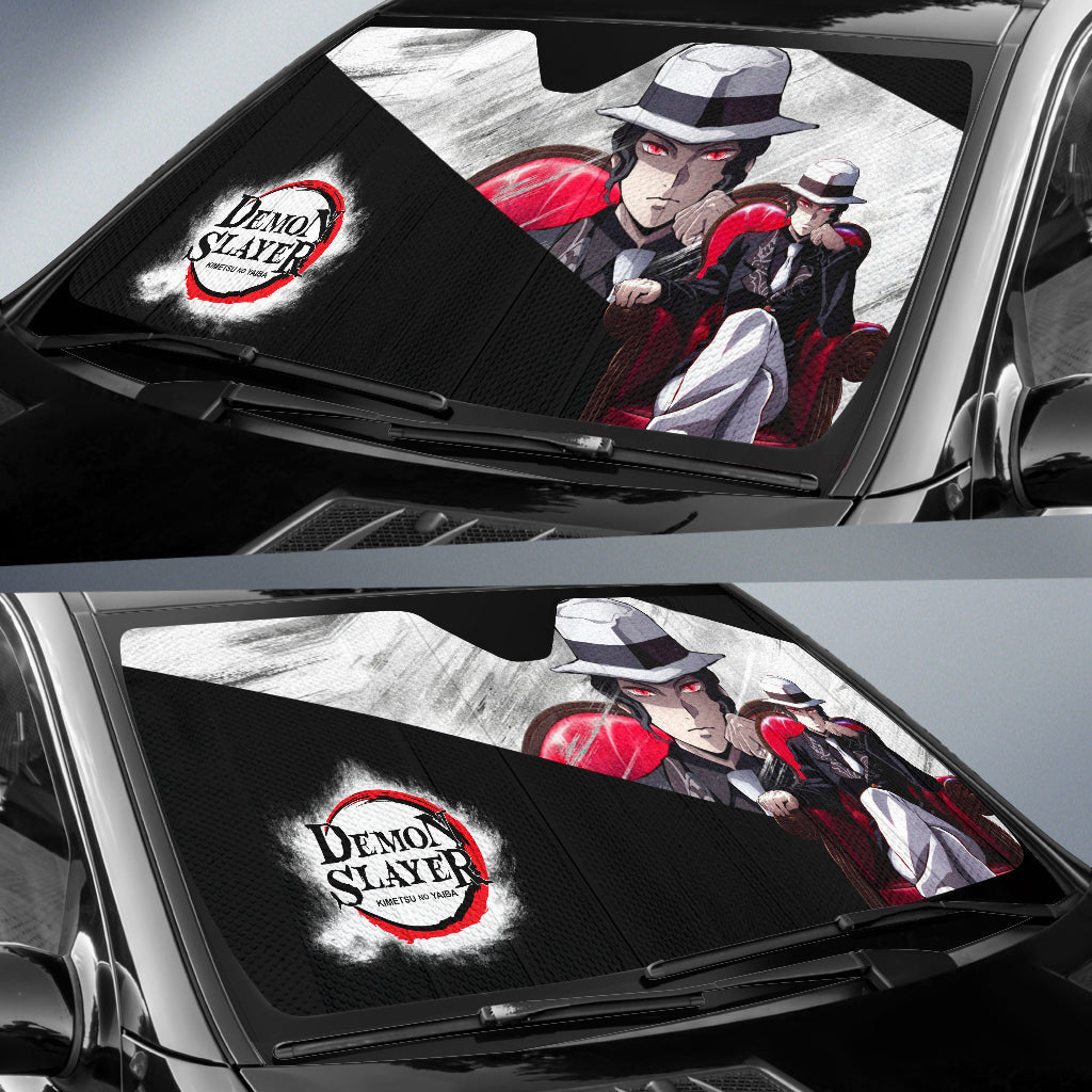 Demon Slayer Windshield Shade Muzan Kibutsuji Demon Slayer Car Sun Shade Demon Slayer Car Sun Shade